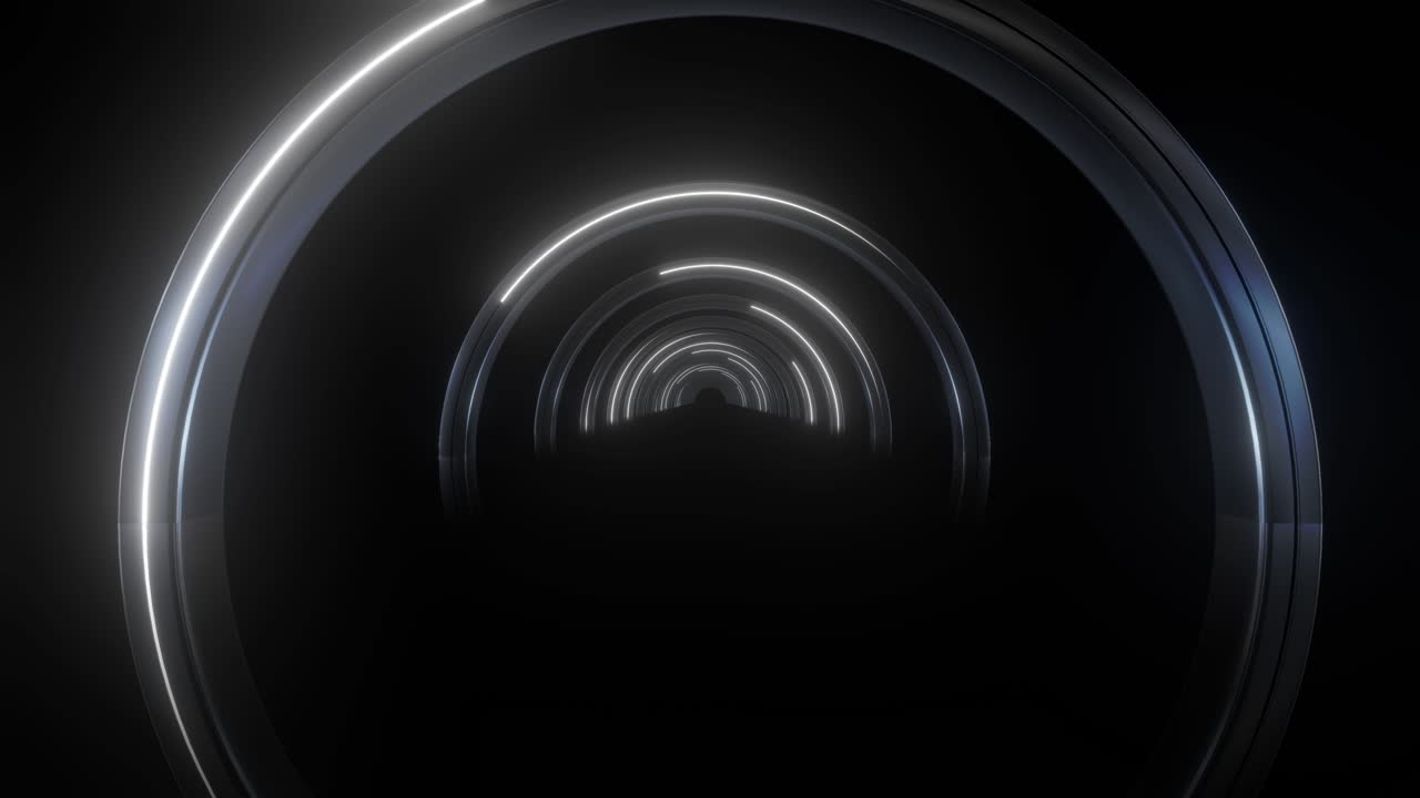 미래의 네온 터널