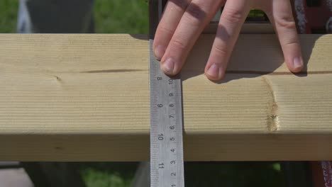 measuring and marking wood