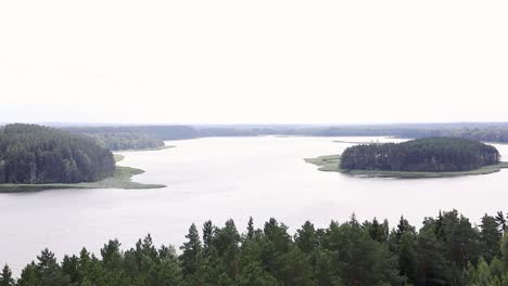 Vista-Panorámica-Desde-Un-Mirador-A-Un-Increíble-Paisaje-Natural,-Bosque-Fluvial