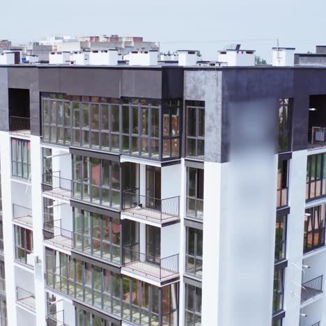 multi storey building apartments. exterior of new high rise multi story apartment building