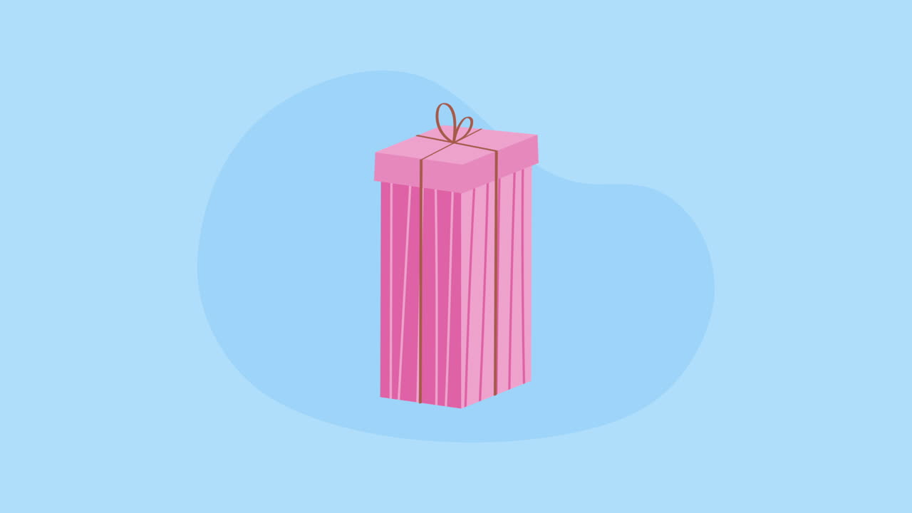 caja de regalo rosada