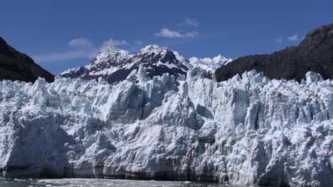 margerie glacier and mount tlingit, mt fairweather in the background