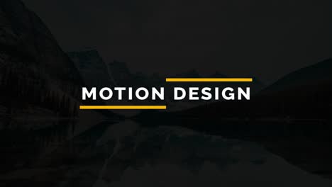 minimalist typography design with mountain landscape
