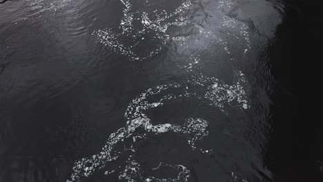 waves forming patterns on a river surface