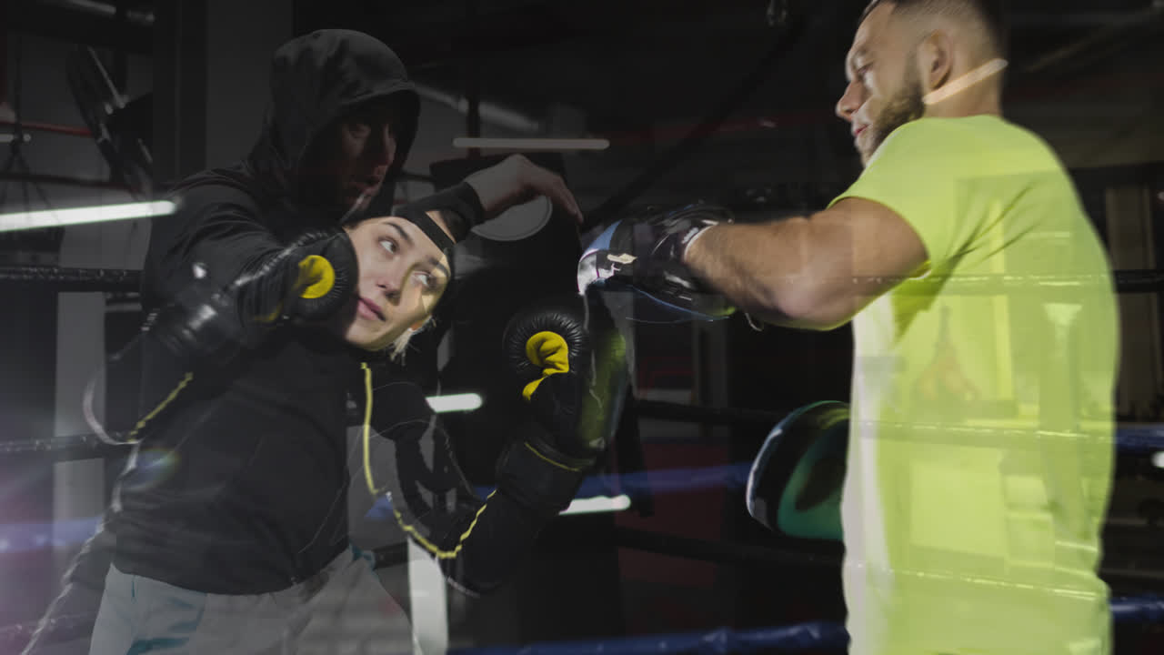 Boxers training and preparing for a fight