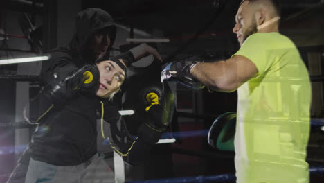 boxers training and preparing for a fight
