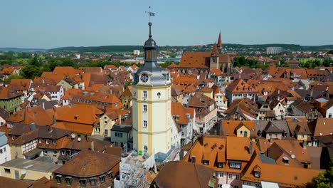 4k aerial drone video of the clock tower and st