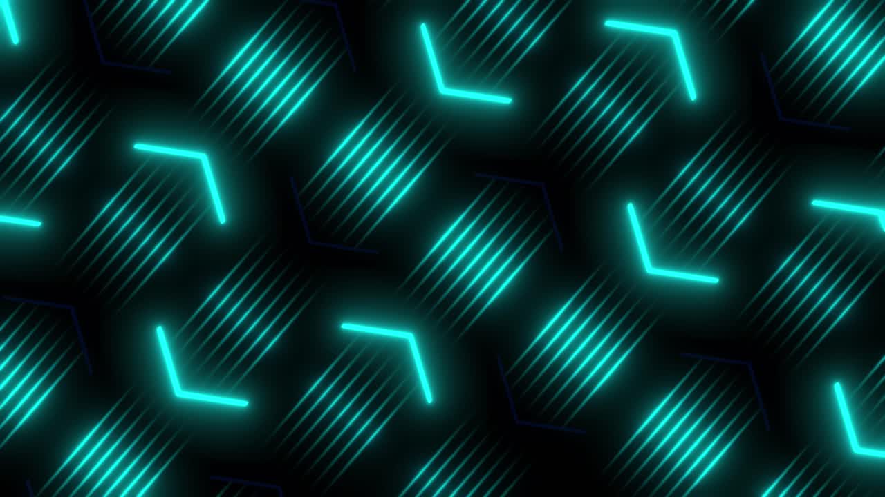Abstract Neon Geometric Pattern