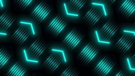 patrón geométrico de neón abstracto