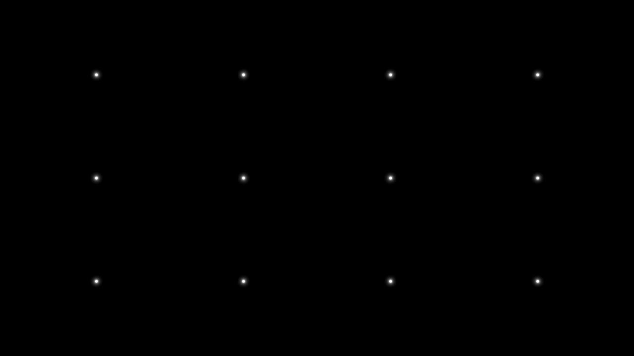 Flashing lights on a black background