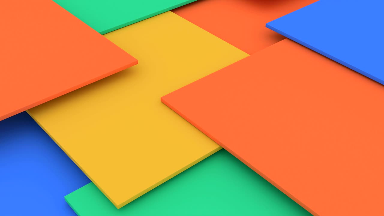 cubos de color. representación 3d abstracta de forma vívida giratoria. animación de bucle cgi. fondo colorido moderno. diseño de movimiento sin costuras para cartel, portada, marca, estandarte, cartel. 4k