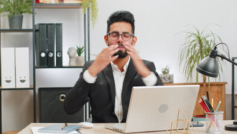 happy amazed businessman shocked by sudden victory game winning lottery goal achievement good news