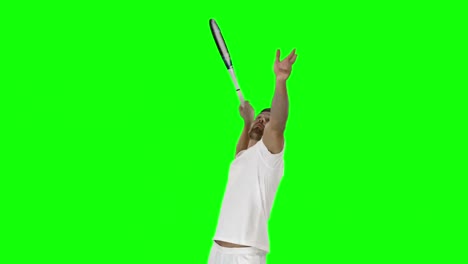 player playing with tennis
