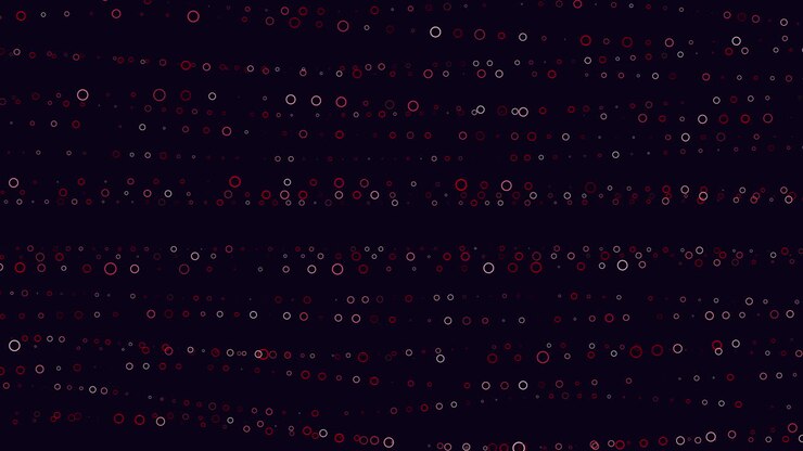Abstract rings pattern with waves effect on black gradient