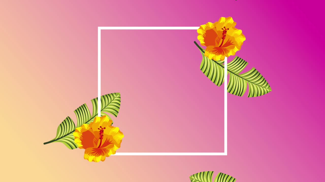 plantilla de verano tropical