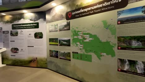 exhibit showcasing wildlife and park attractions