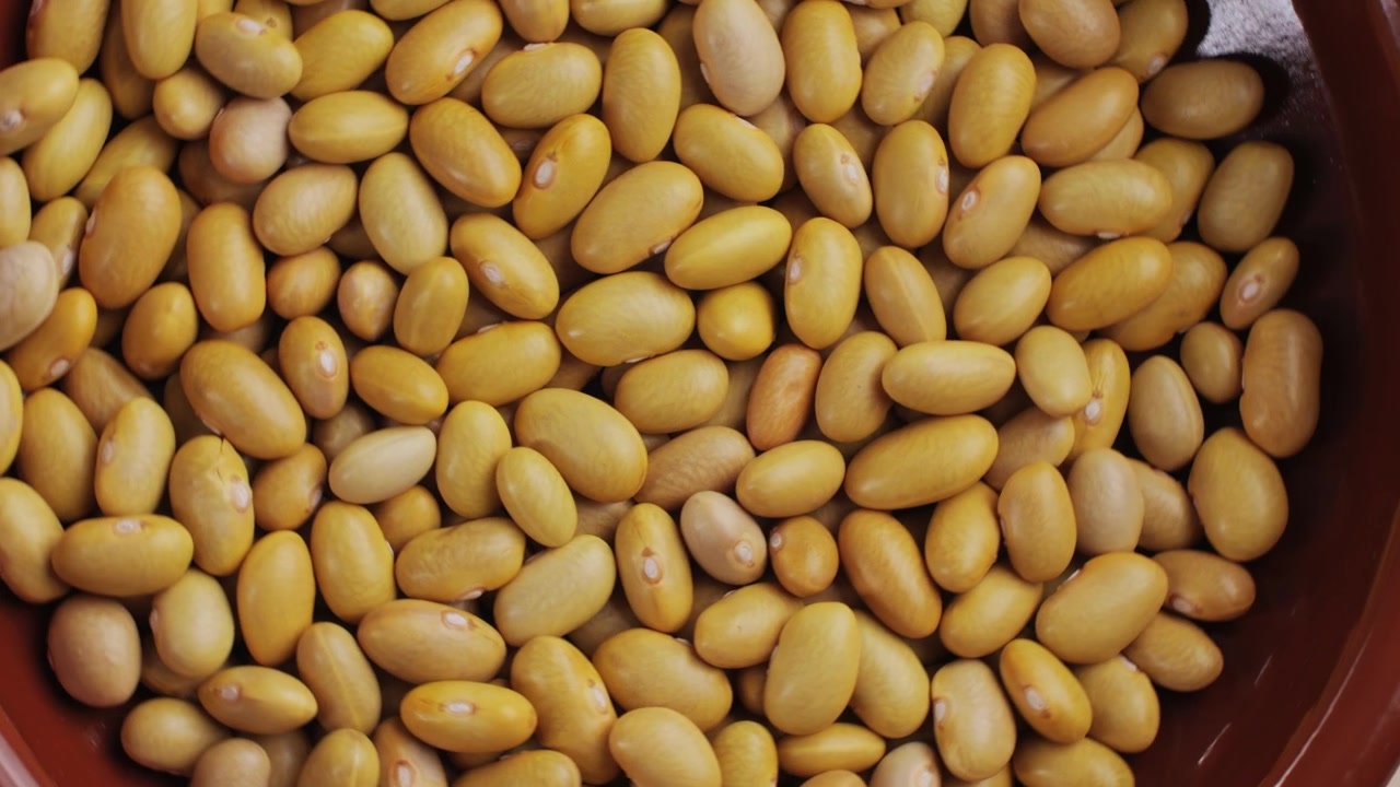 Full Frame Close-up of Dry Yellow Beans
