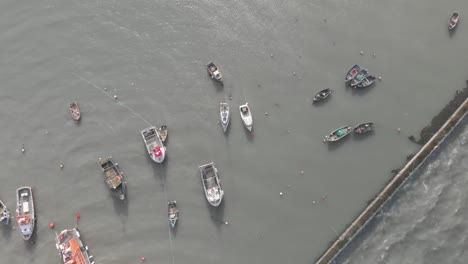 an airshot of a coastal village