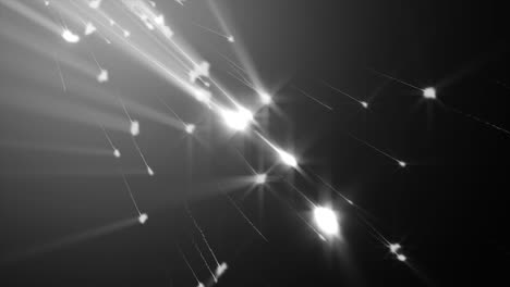 rayos de luz brillantes abstractos y partículas