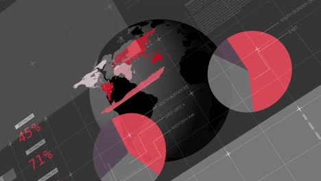 Animation-of-data-processing-with-globe-spinning