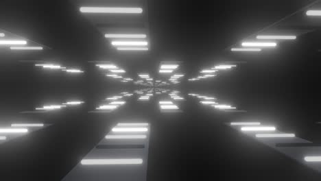 abstract glowing tunnel 3d render