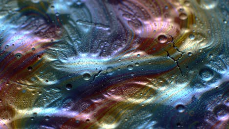 abstract fluid art with iridescent colors