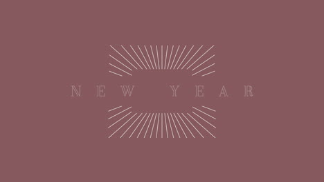 Happy-New-Year-with-retro-lines-on-brown-gradient