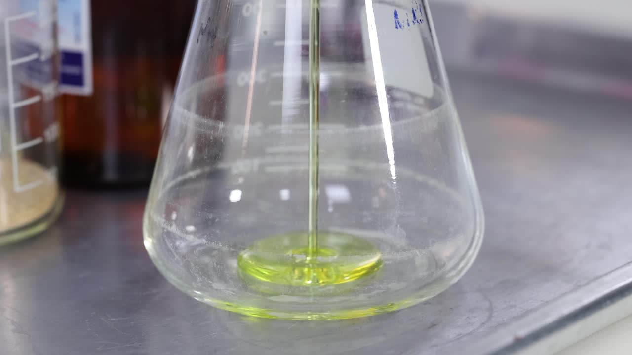 Chemical reaction in a laboratory setting