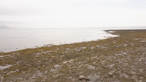 Flug-über-Die-Felsen-Bei-Ebbe-An-Der-Juraküste