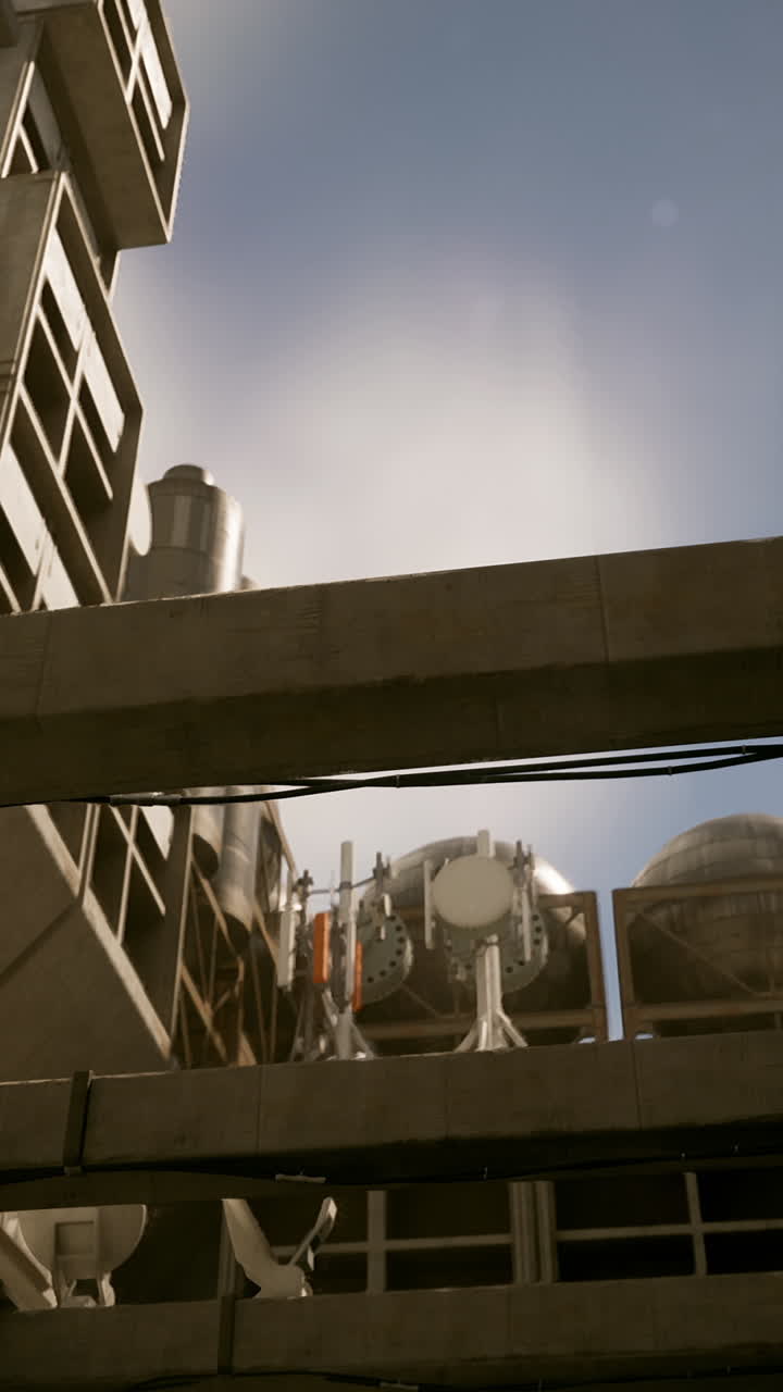 torre de telefonía celular en área urbana