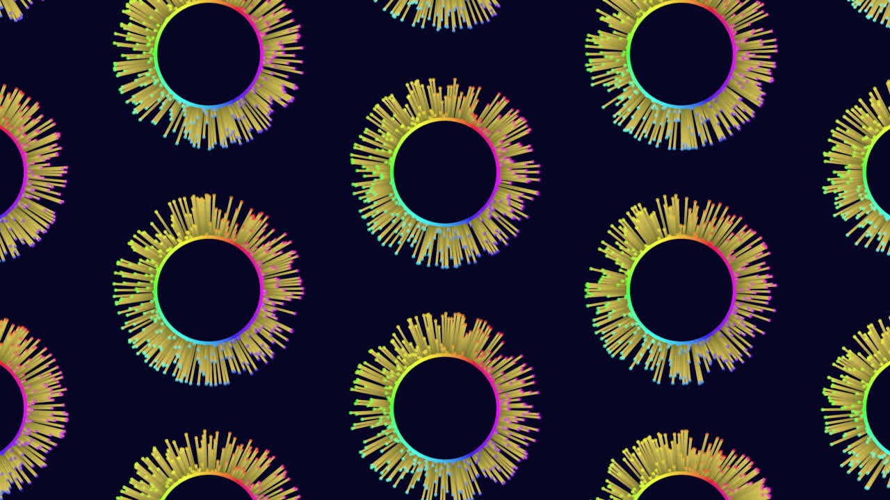 Linee a spirale dai colori vivaci formano un motivo ipnotizzante.