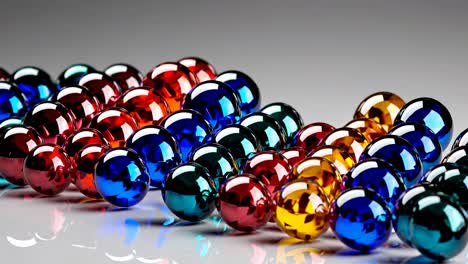 Abstract Colorful Glass Balls