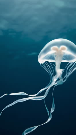 jellyfish in the deep sea
