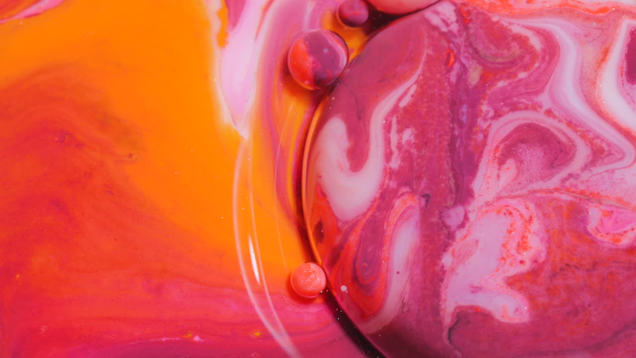 vibrantes remolinos de pintura abstracta