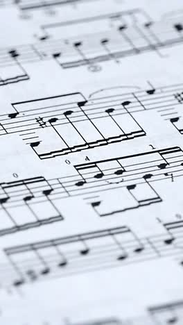 music notes on paper