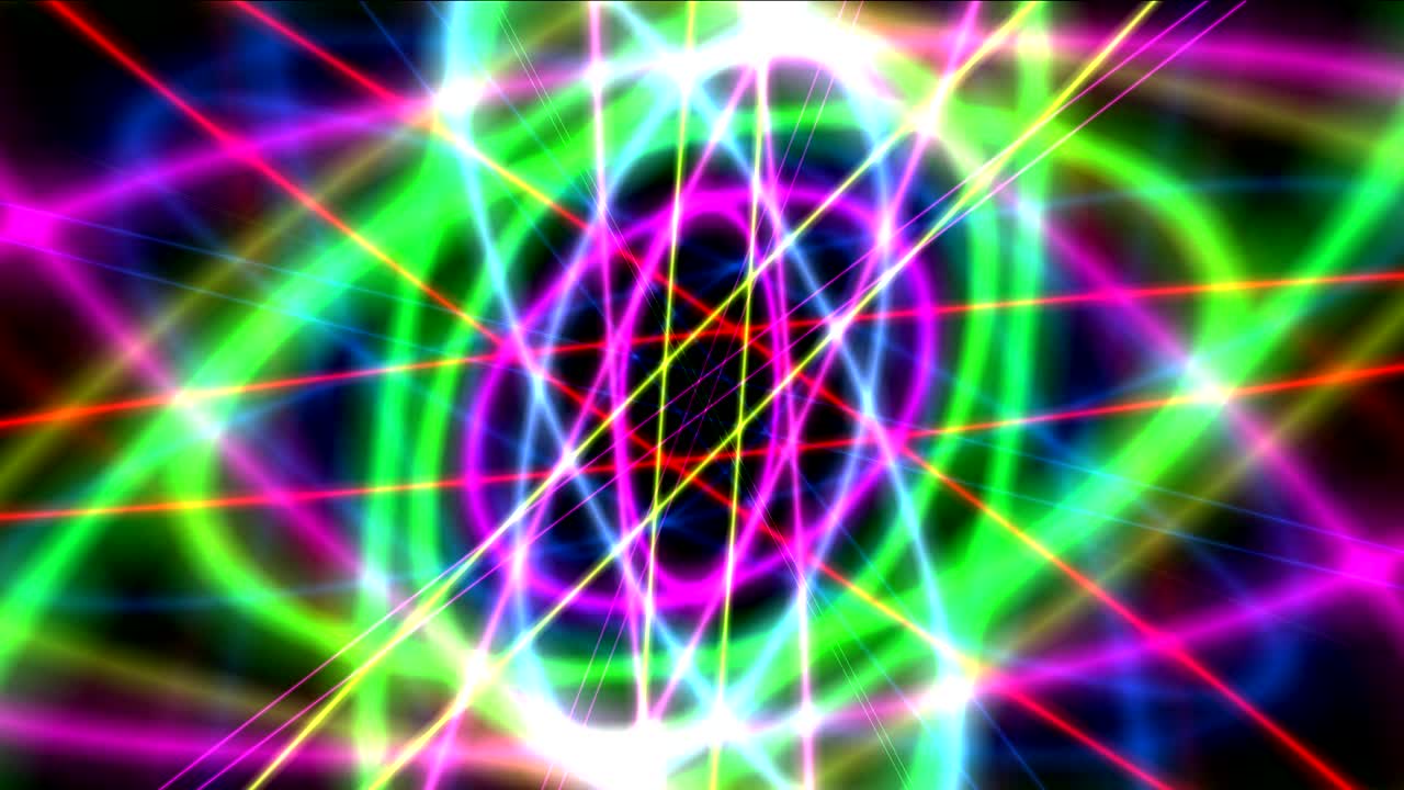 la órbita atómica de color 4k