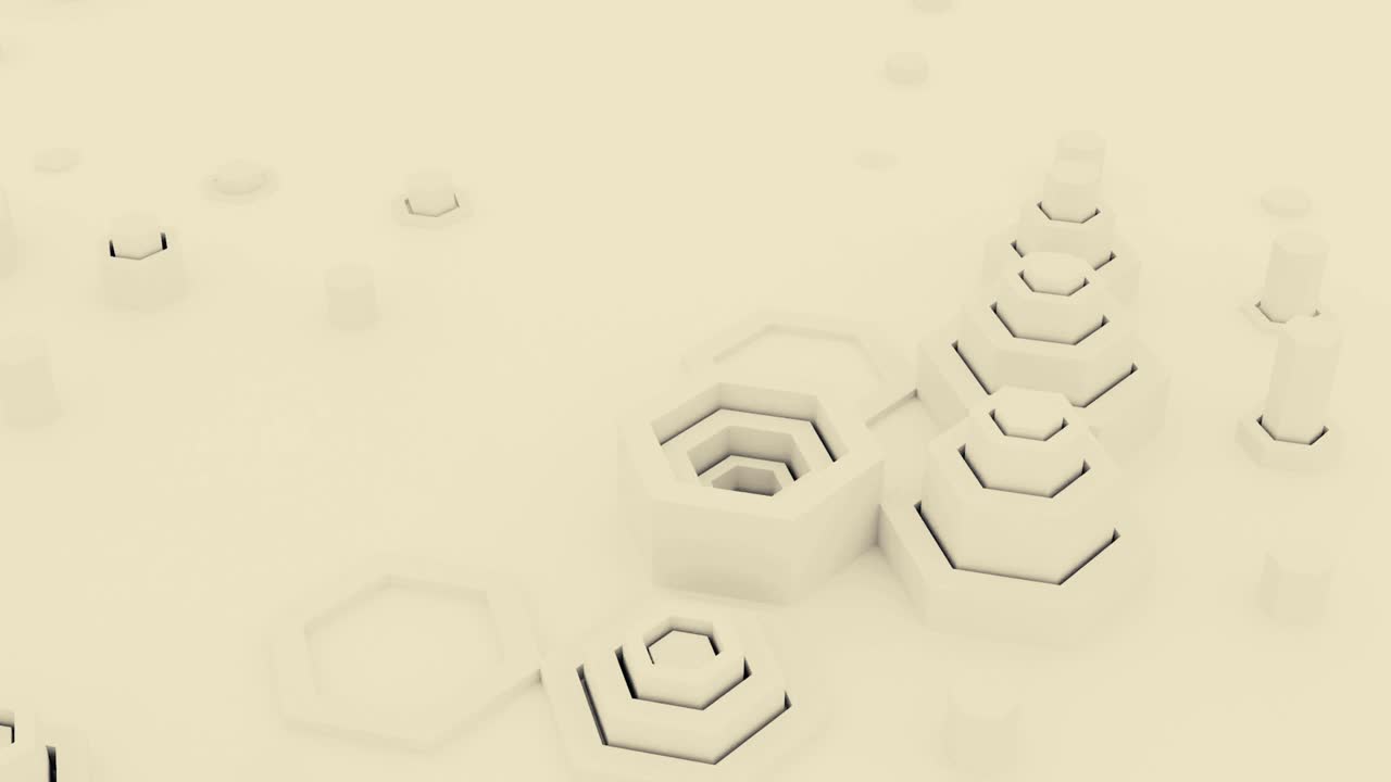 색 육각형 패턴