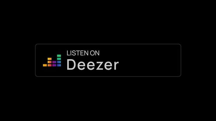 Lyt på Deezer Music Badge Mørk tilstand
