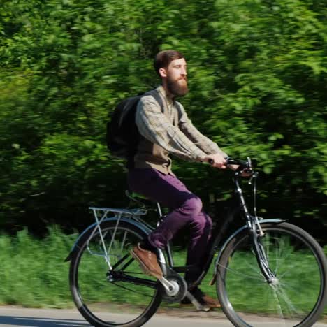 man riding a bicycle 1