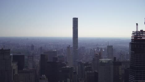 wide view of 432 park ave from empire state building nyc 4k