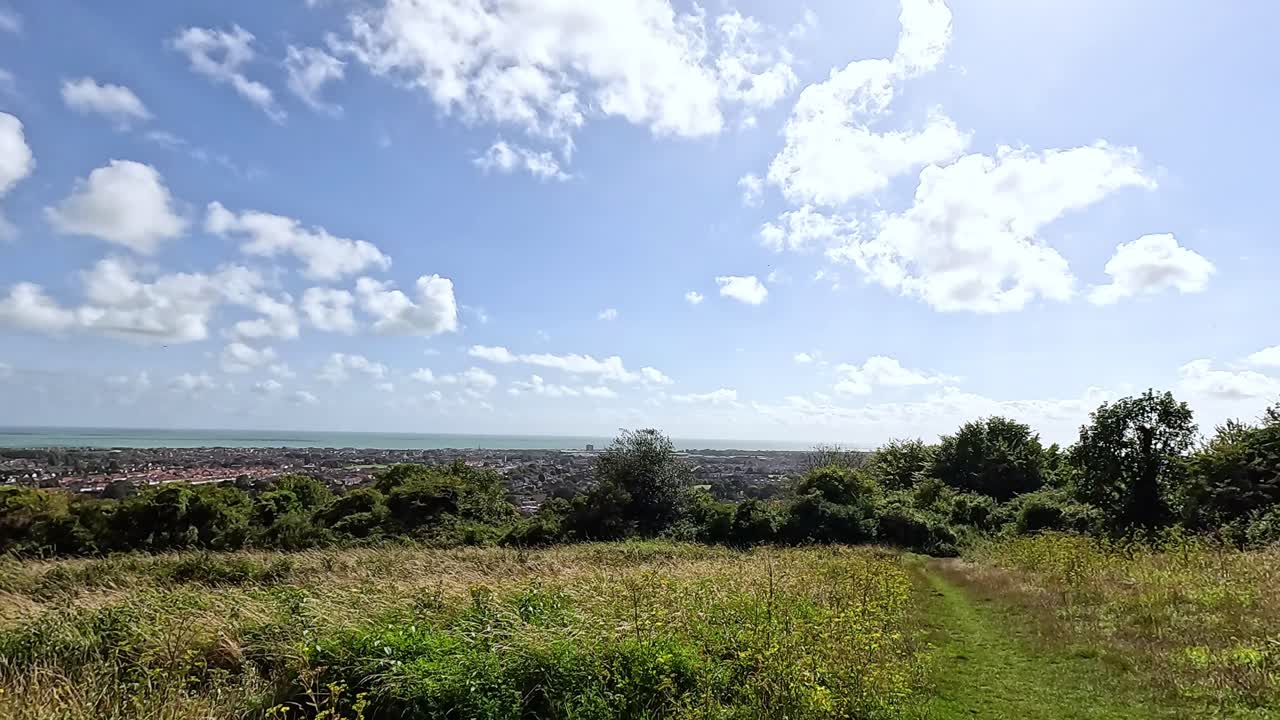 vista panorámica de la campiña del este de sussex