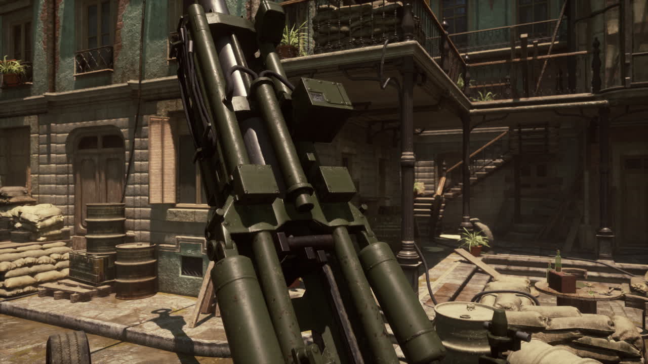 пушечная пушка в городе