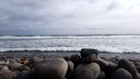 playa redonda ii playa en lima peru timelapse, tiro panorámico de destino turístico
