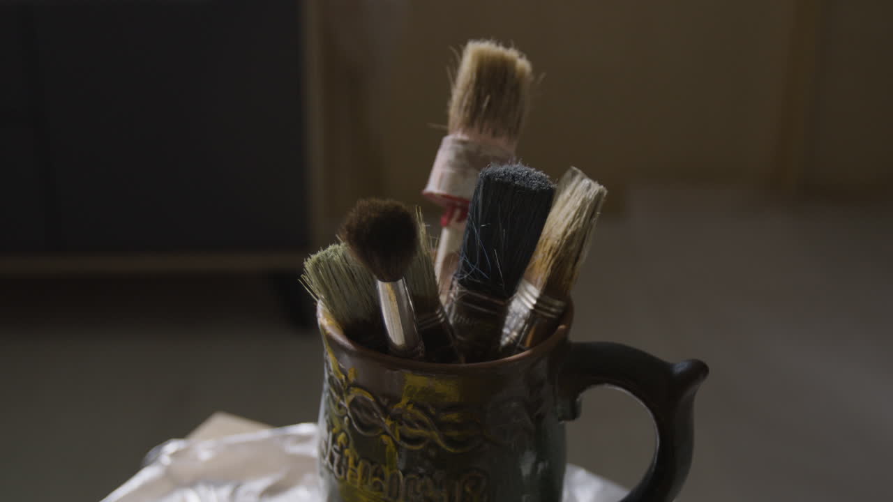 Paint Brushes in a Mug