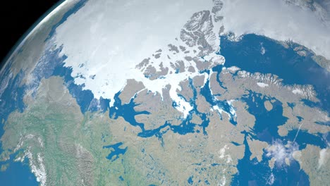 northwest passage in planet earth from outer space