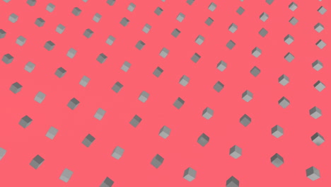 3d grey squares in red background