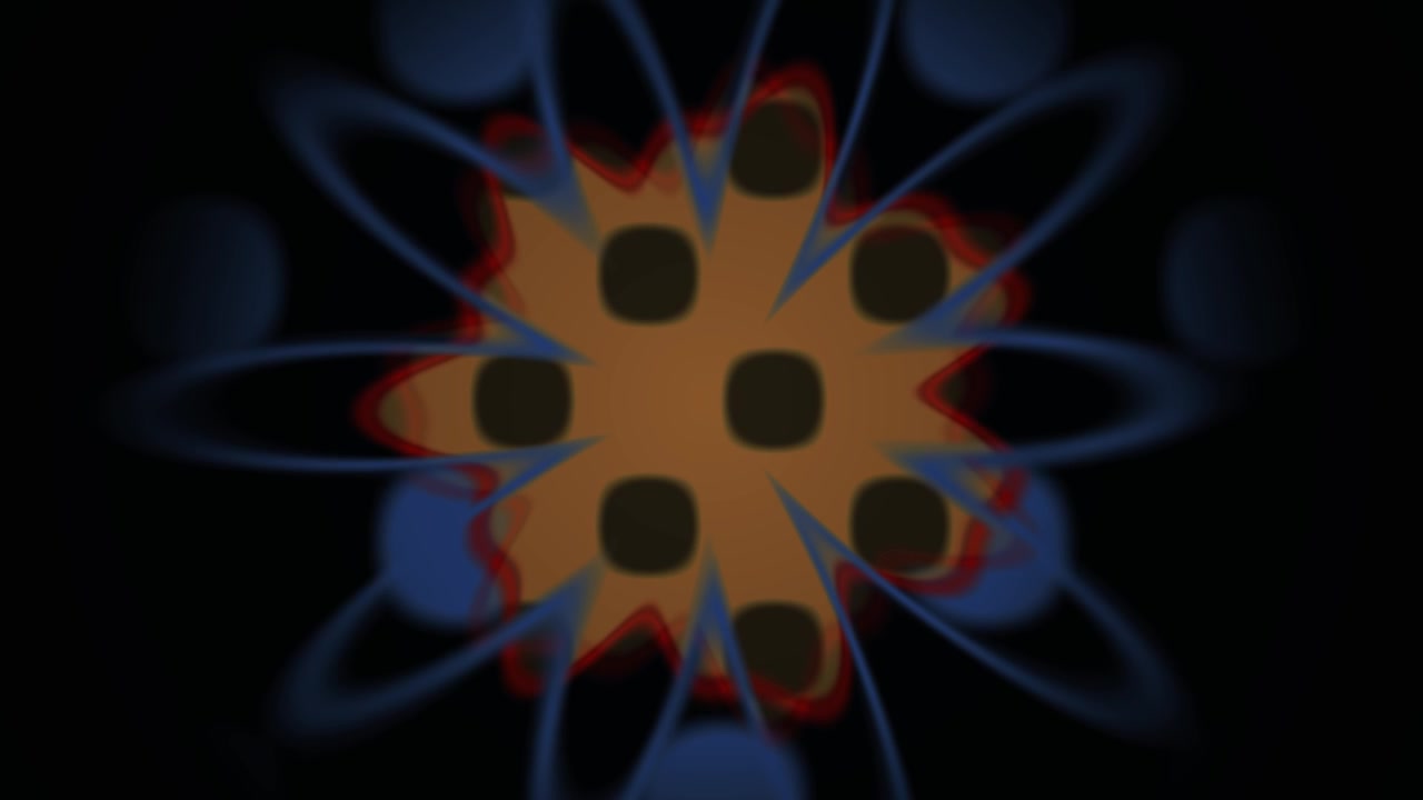 Abstracte Animatie van een Pulserend Raster met Blauwe Energie
