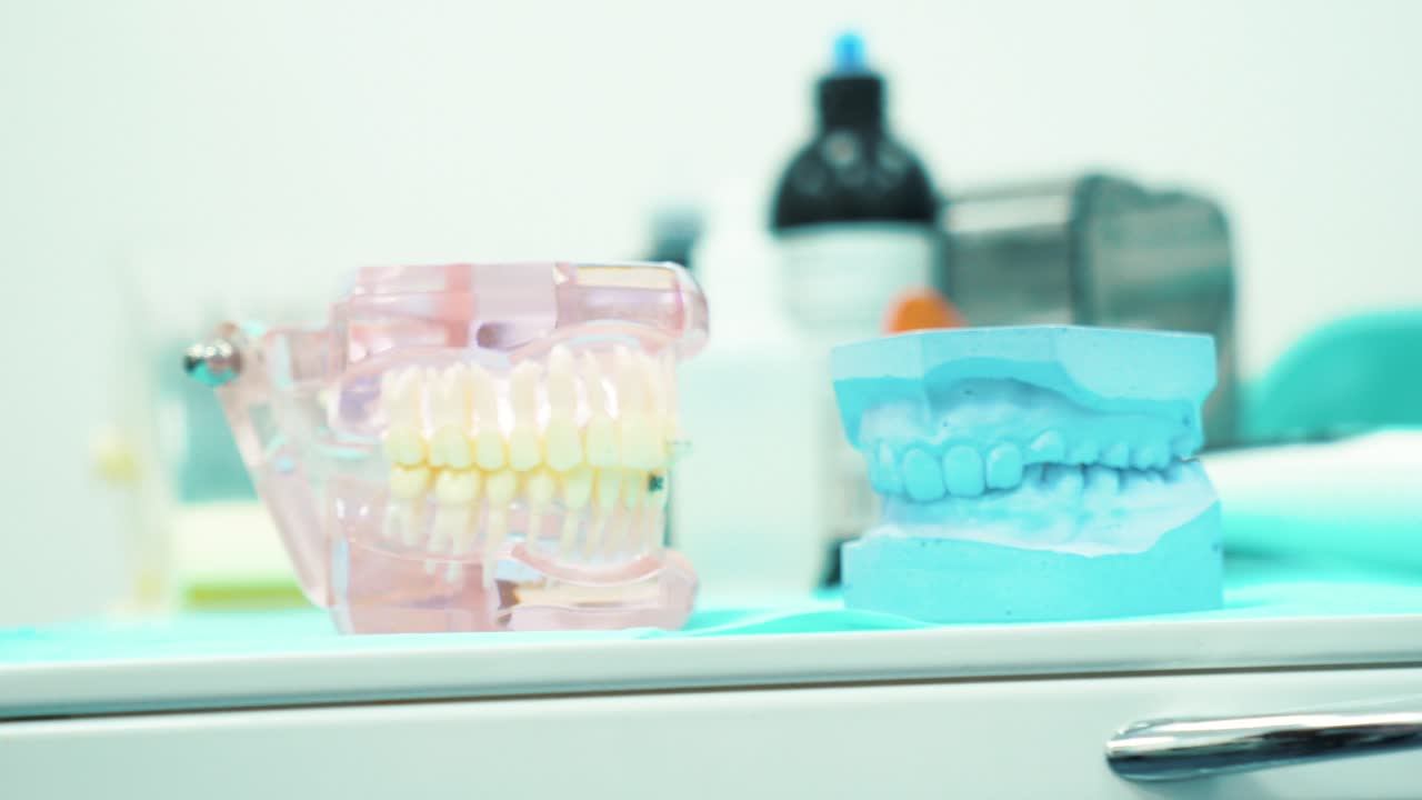 Dental Models and Equipment in a Clinic