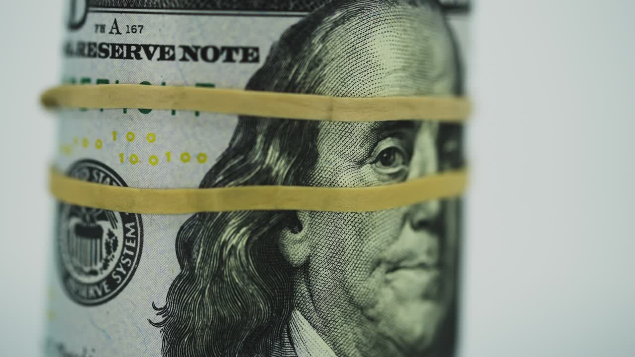 Bundle of Hundred American Dollars