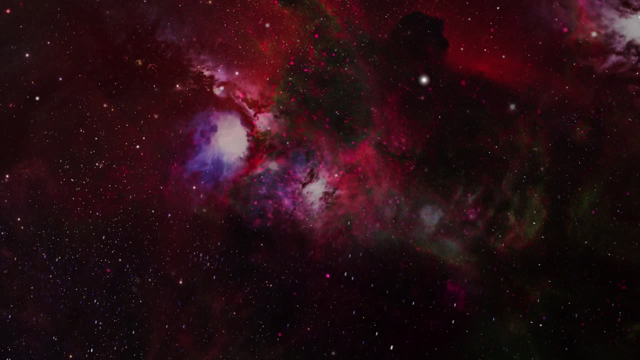 Vibrant Cosmic Nebula with Stars